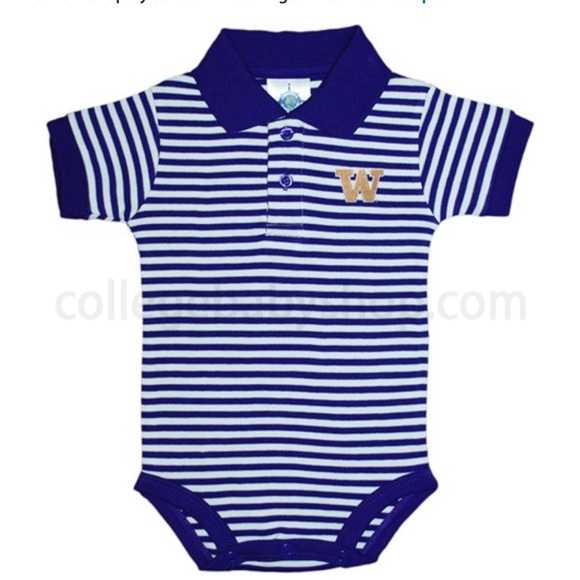 One Pieces University Of Washington Polo Bodysuit 36 Mos 8 Poshmark